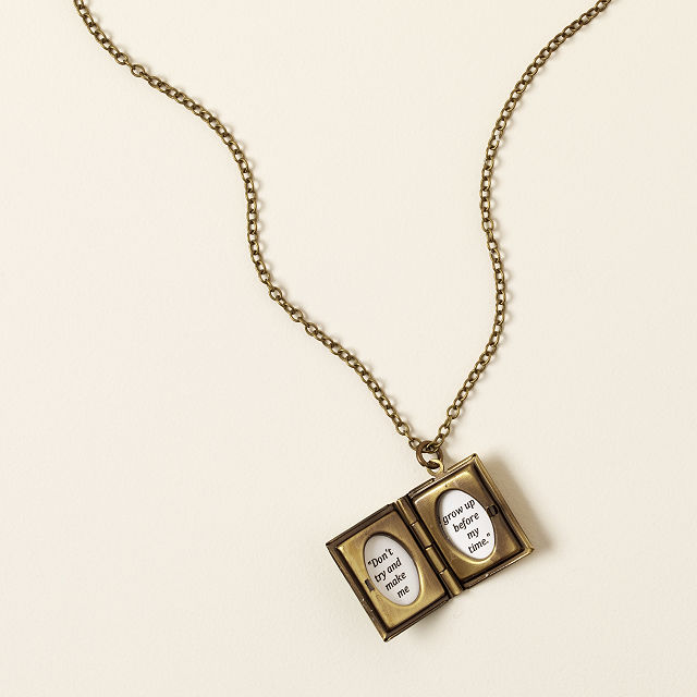 Literary Women Book Locket Necklace