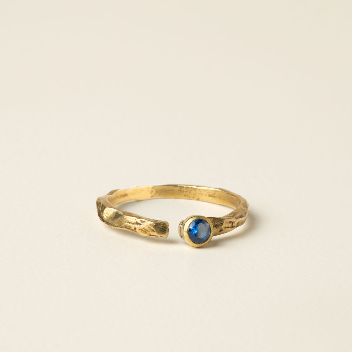 Birth Month Stacking Ring - September - Deep Blue
