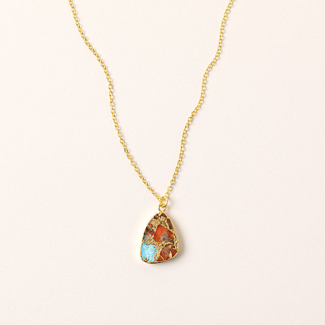 Mosaic Stone Necklace