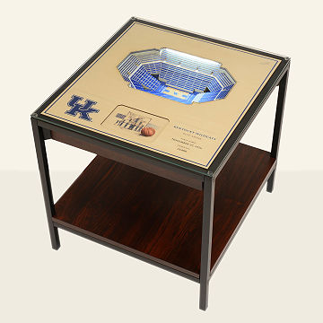 College Football Stadium Lights End Table