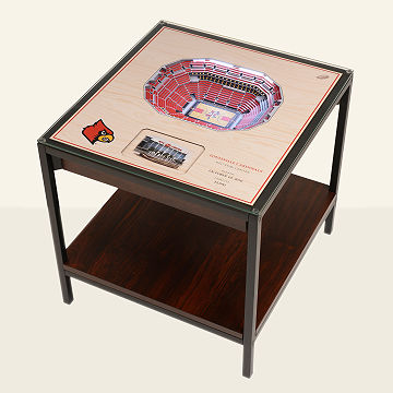 College Football Stadium Lights End Table