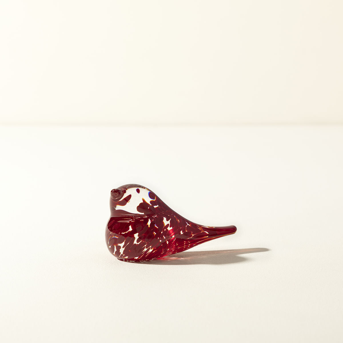 Birthstone Glass Bird - January - Garnet