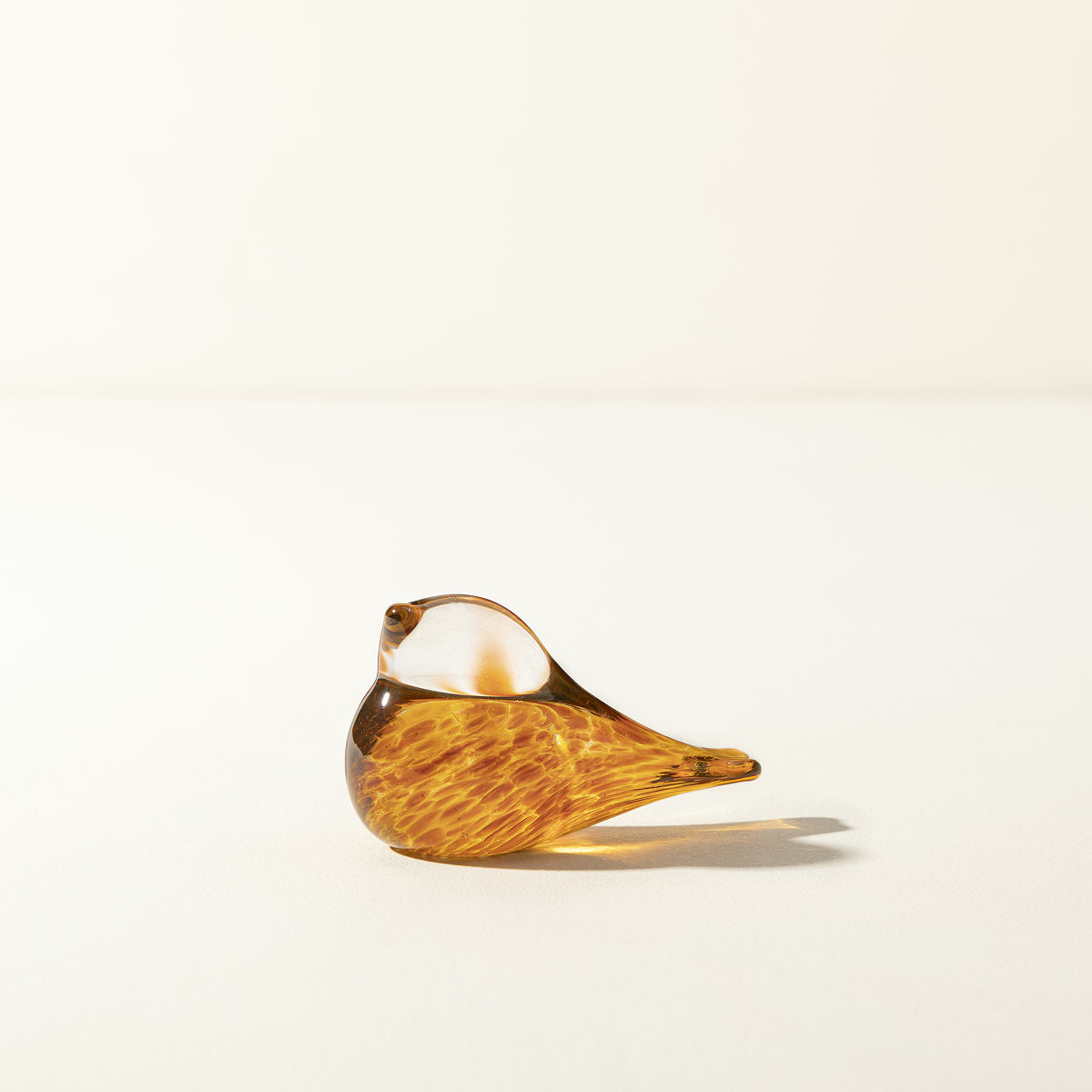 Birthstone Glass Bird - November - Citrine