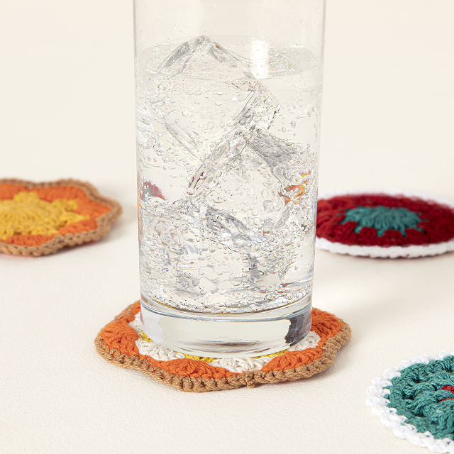 Granny Cardigan Coasters Set of 4 Coaster Goods