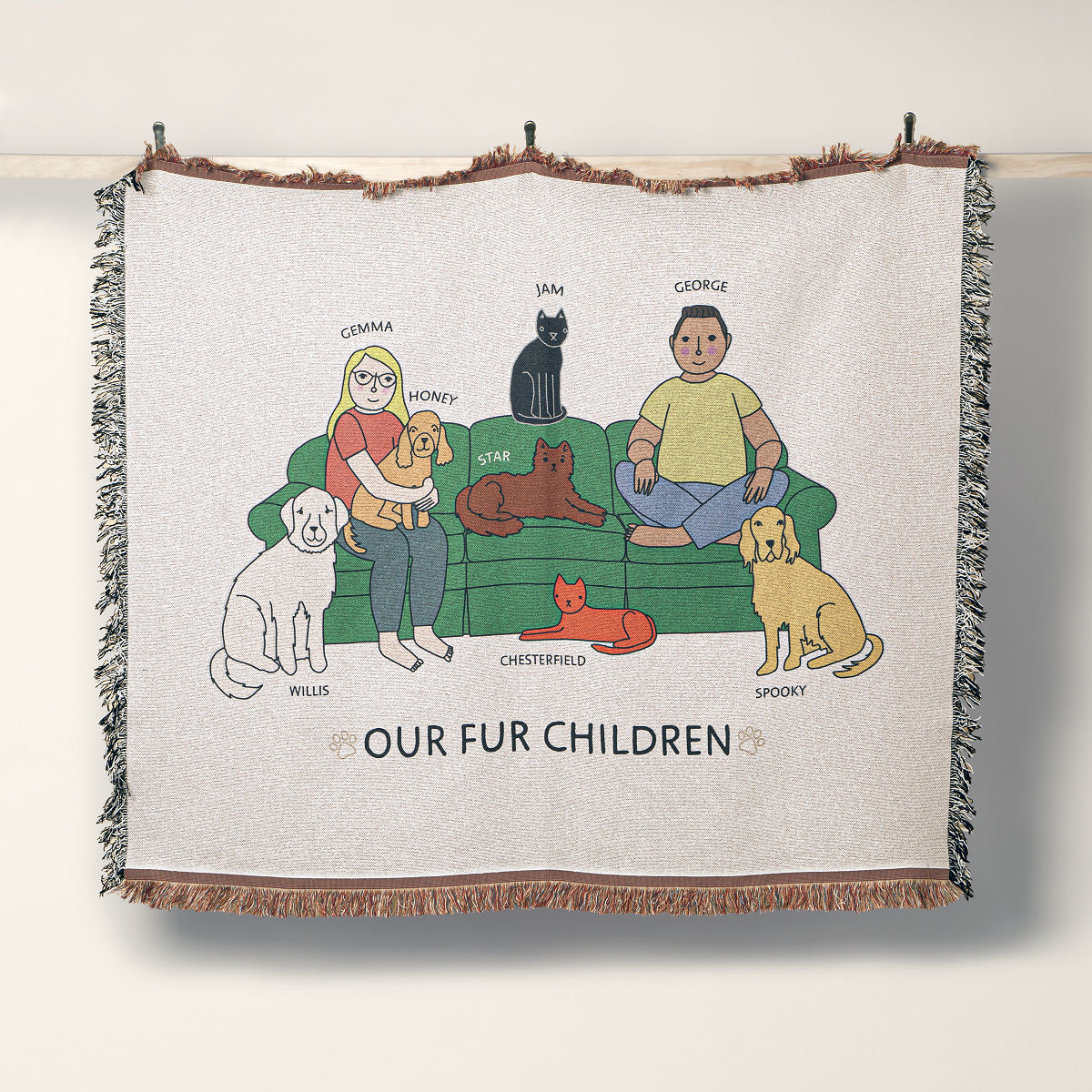 Personalized Pet-Family Blanket | Pet Parent