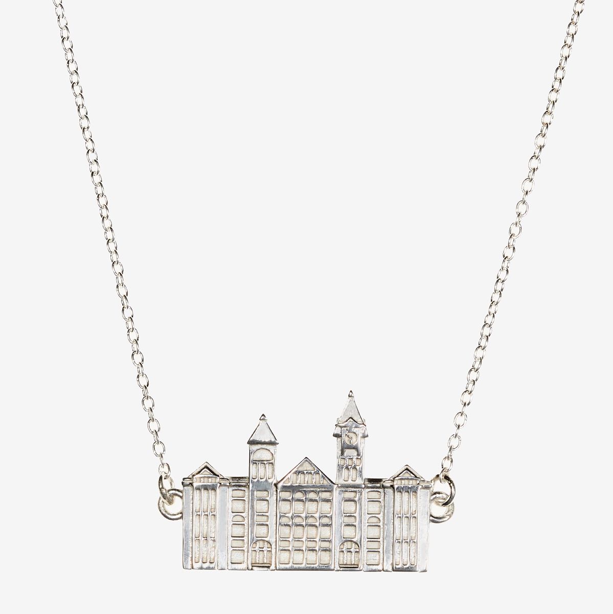 College Town Architecture Necklace - Auburn University - Samford Hall