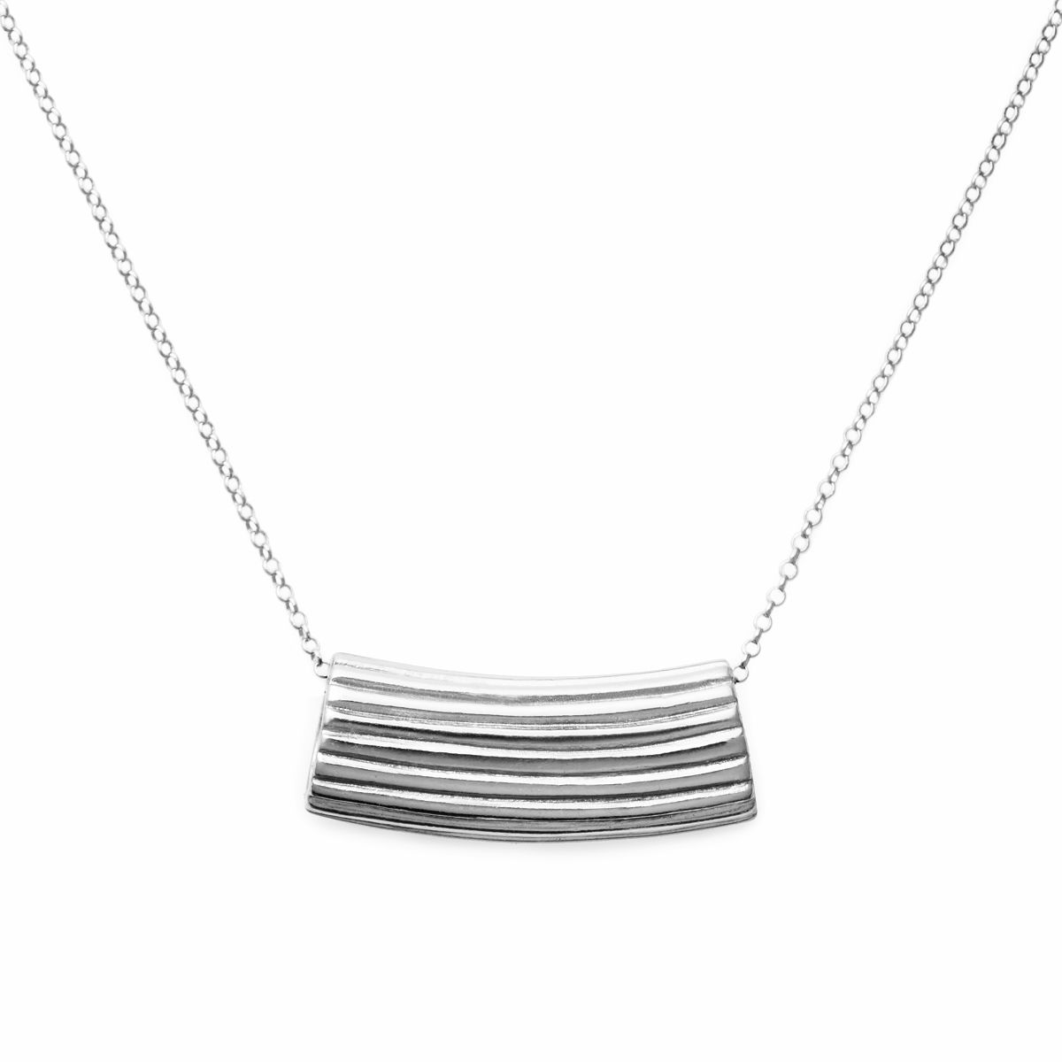 My Favorite Pasta Shape Necklace - Rigatoni Sterling Silver