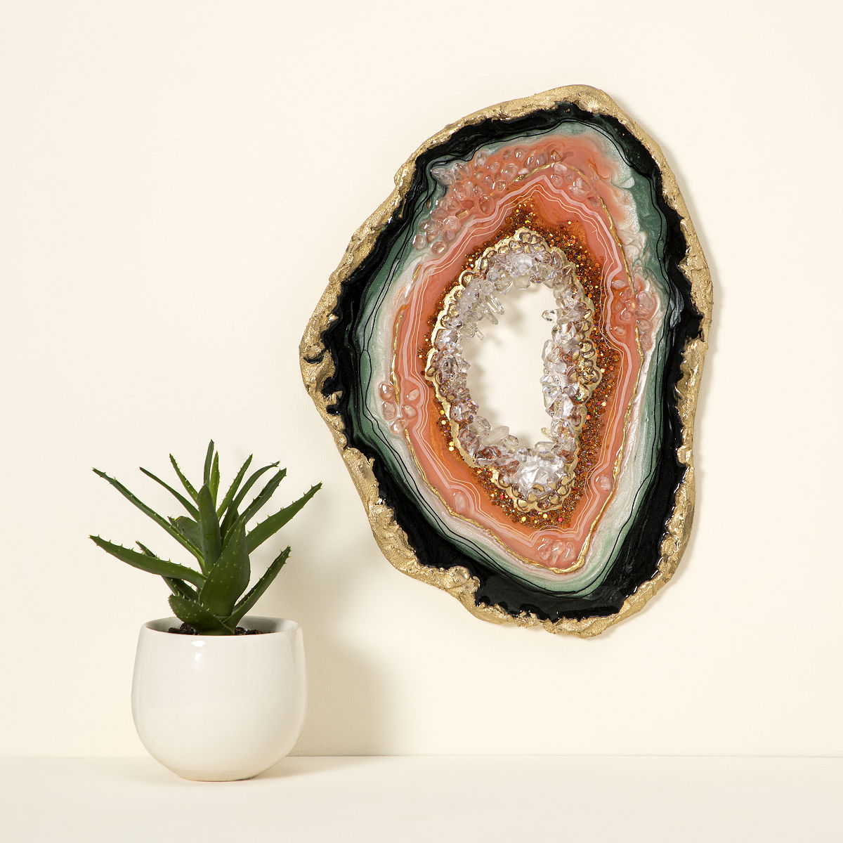 Goods LAYERS OF LOVE GEODE WALL ART