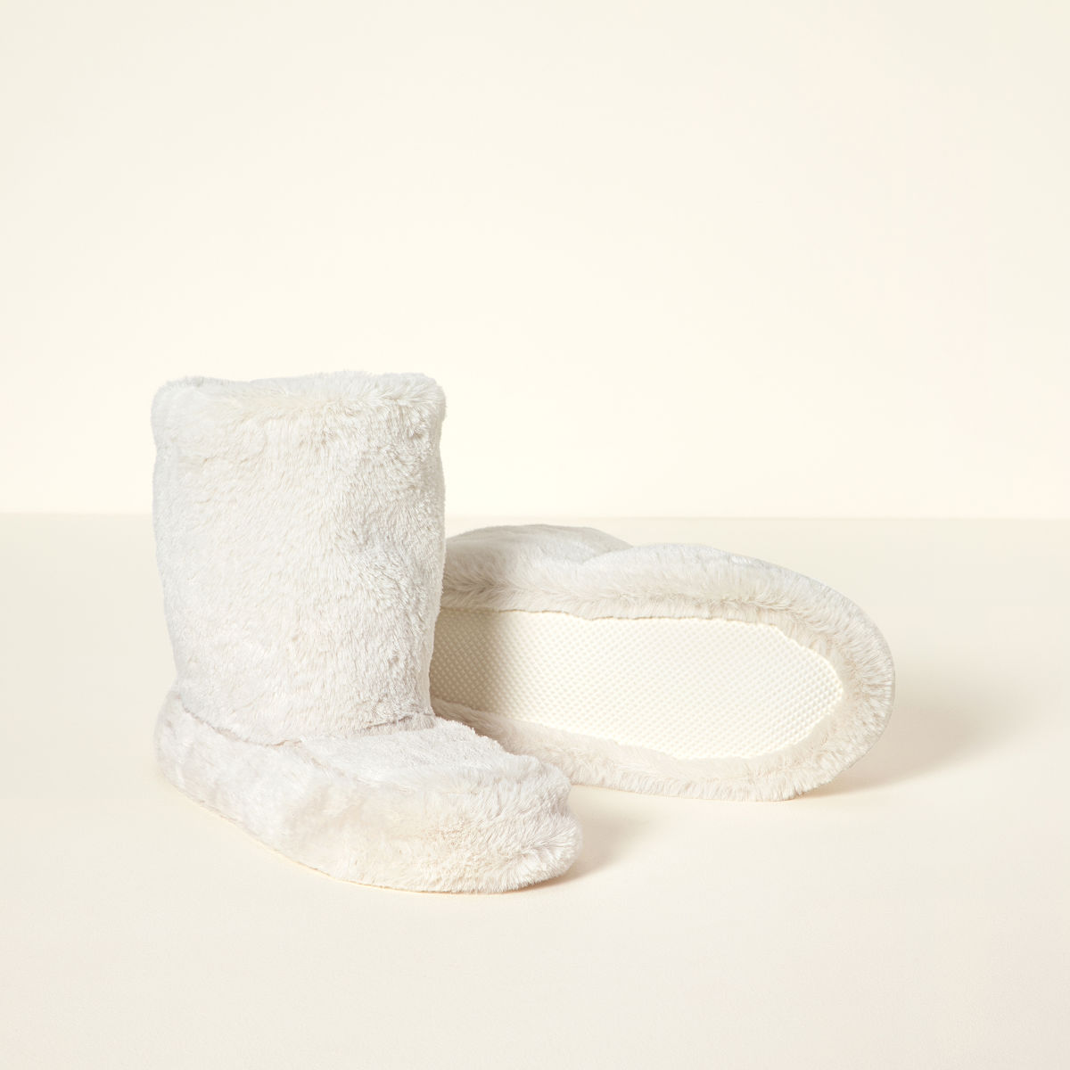 Cozy Lavender Warming Booties - Natural SM - Women's 6.5-7.5