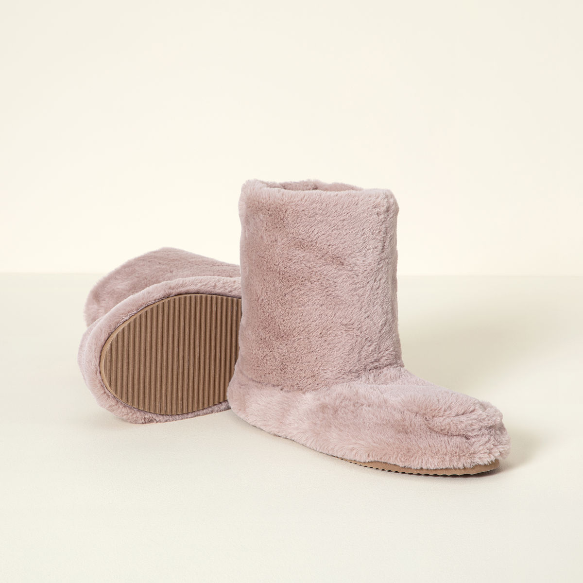 Cozy Lavender Warming Booties - Blush Pink MED- Women's 8-9