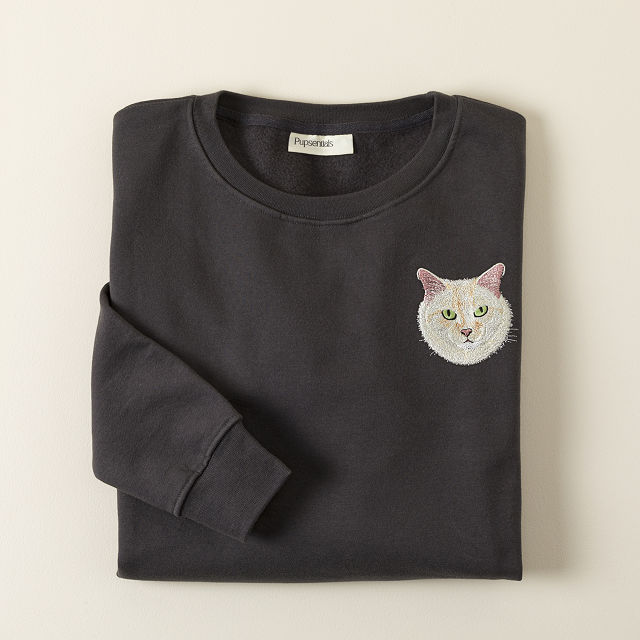 Custom Pet Embroidered Sweatshirt