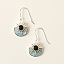 Custom Sand & Larimar Sunburst Earrings thumbnail 1