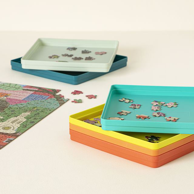 Stackable Puzzle Sorting Trays Games Goods