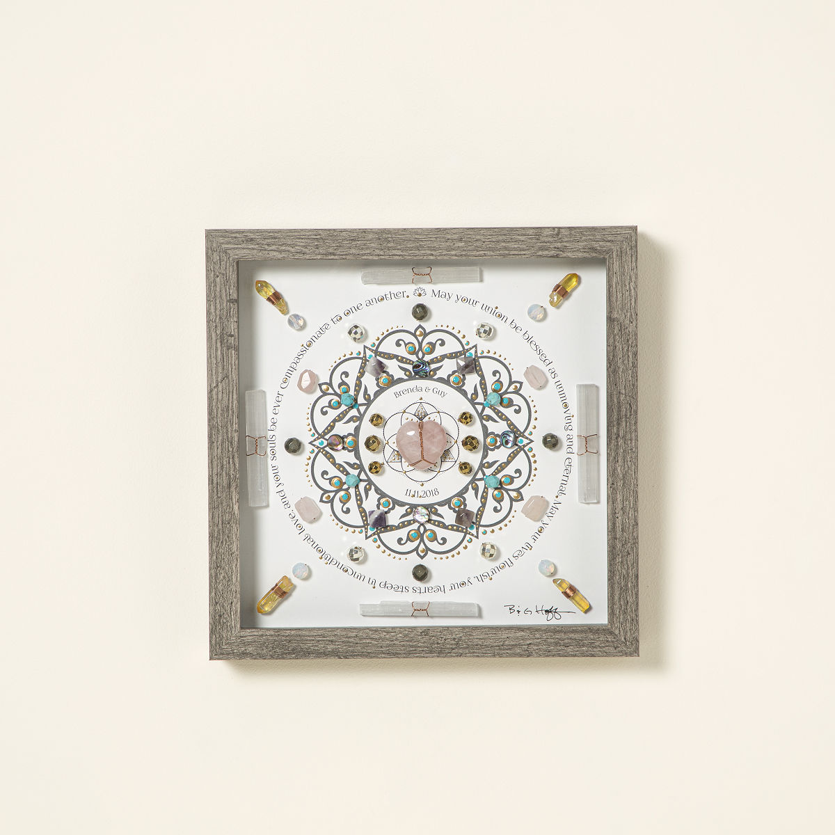 Marriage Blessing Crystal Art - Standard