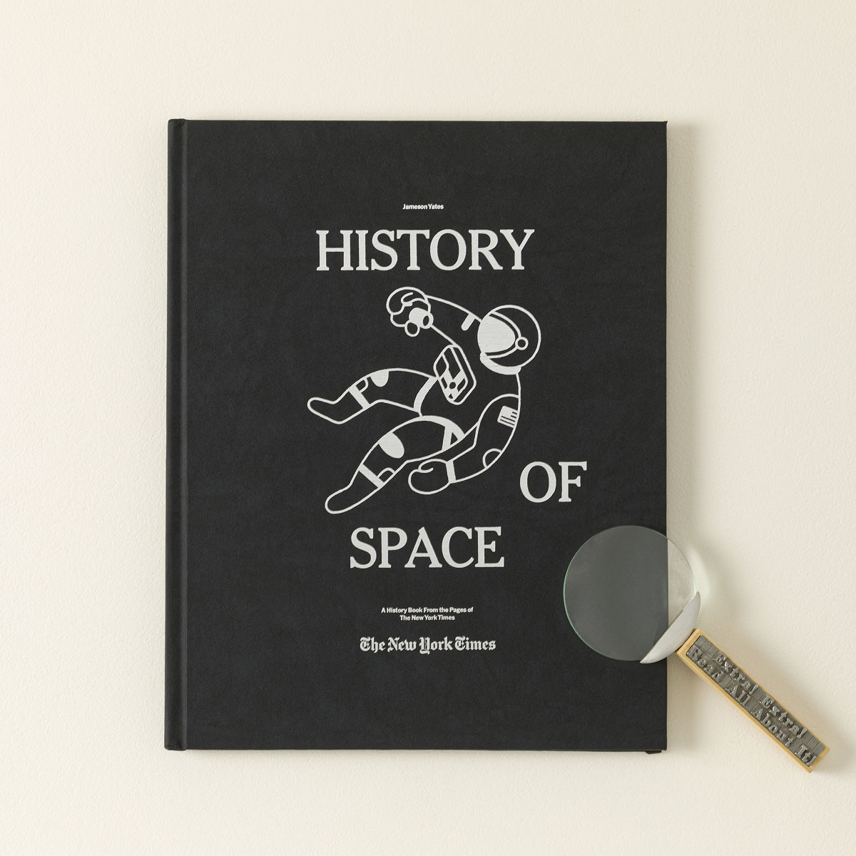 New York Times Custom Space History Book - History of Space with Magnifying Glass