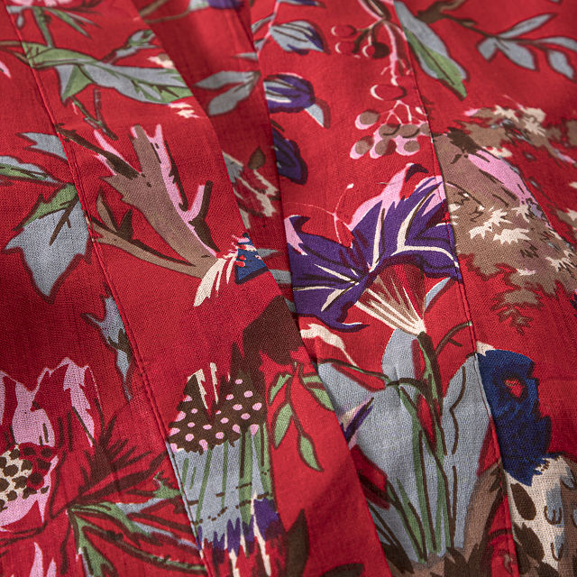 Tropical Print Long Robe Pretty Cotton Robe Goods