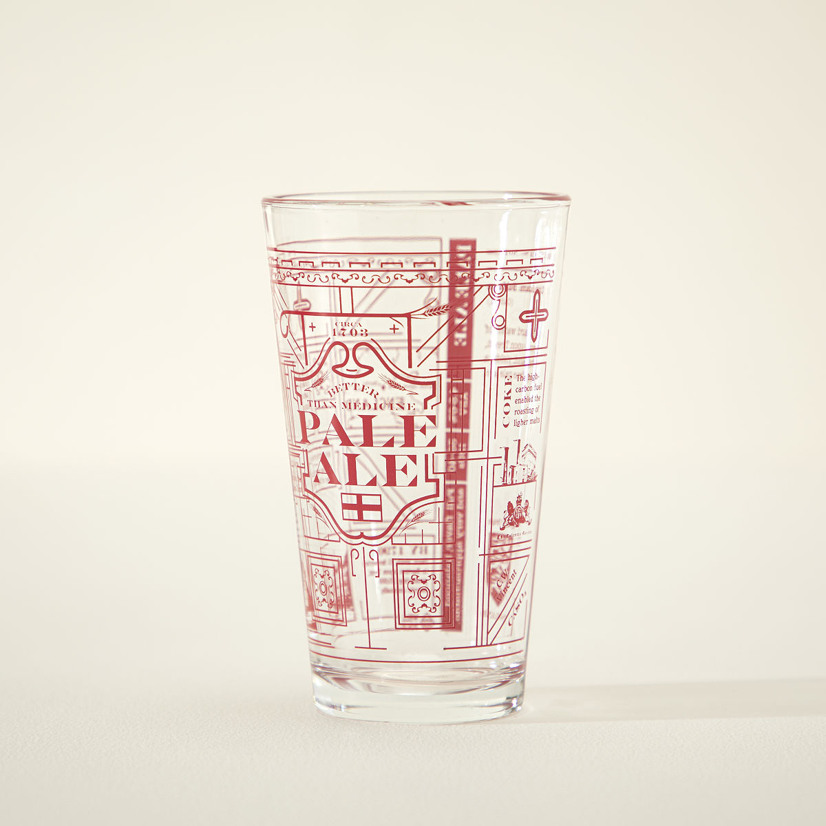 Beer History Pint Glasses - Pale Ale
