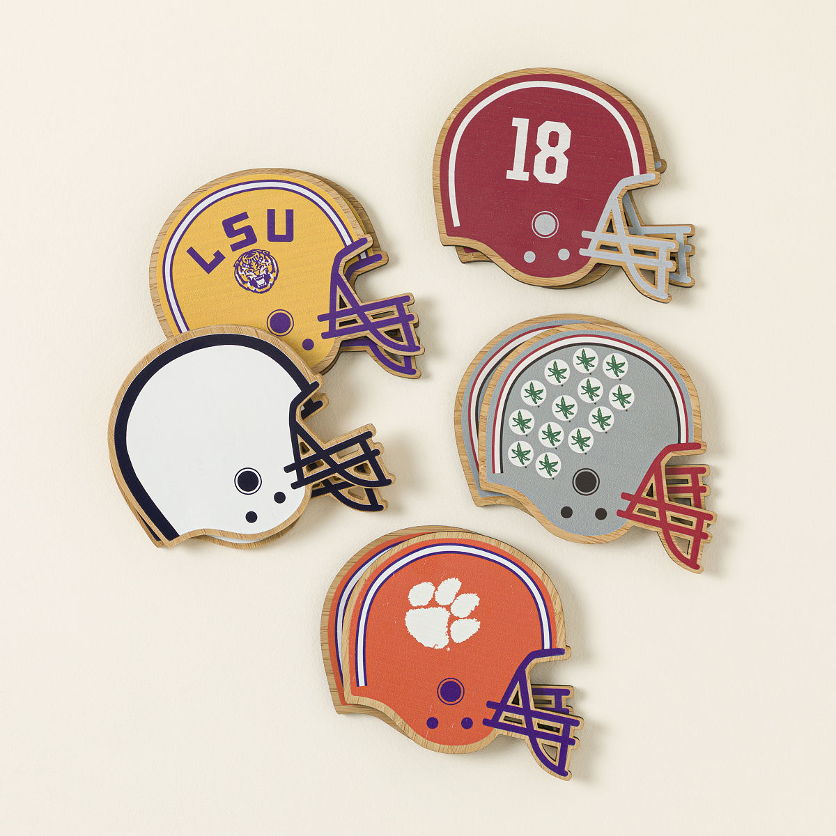 College Football Game Day Coaster Set College Coasters Goods