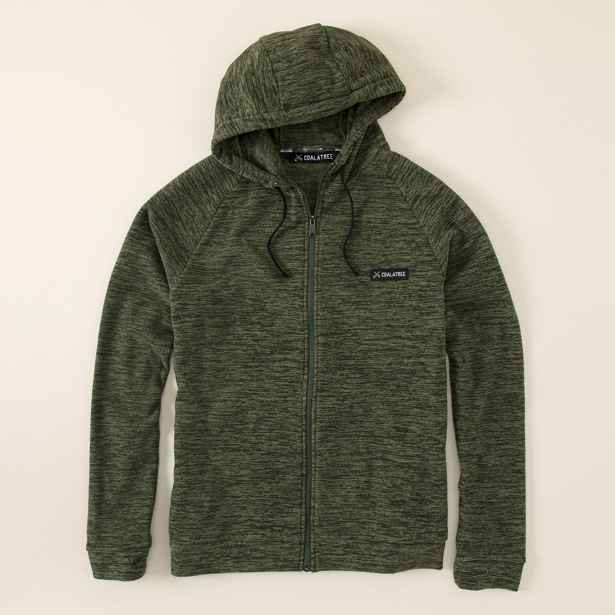 Full Zip Travel Hoodie - Green XXL