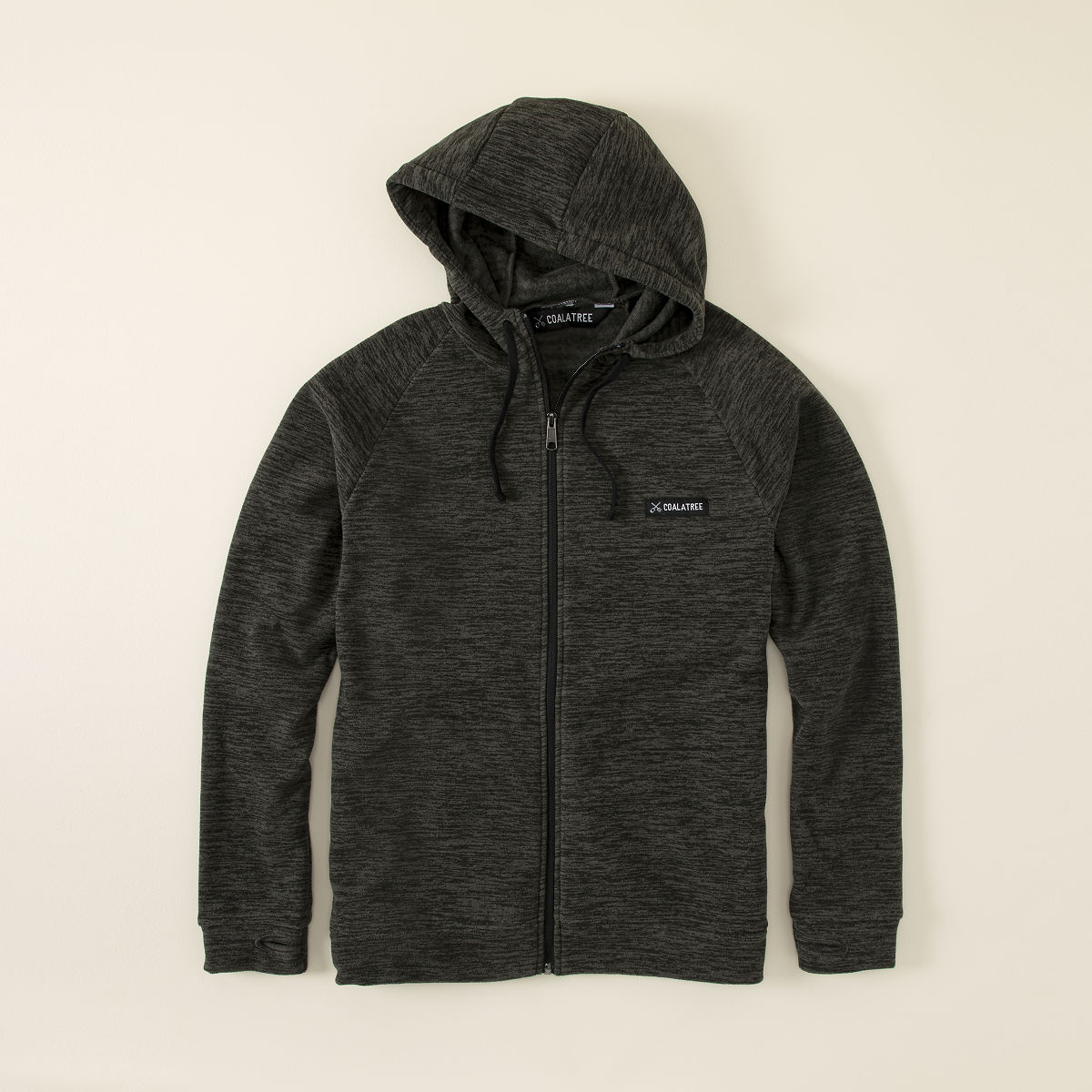 Full Zip Travel Hoodie - Black M