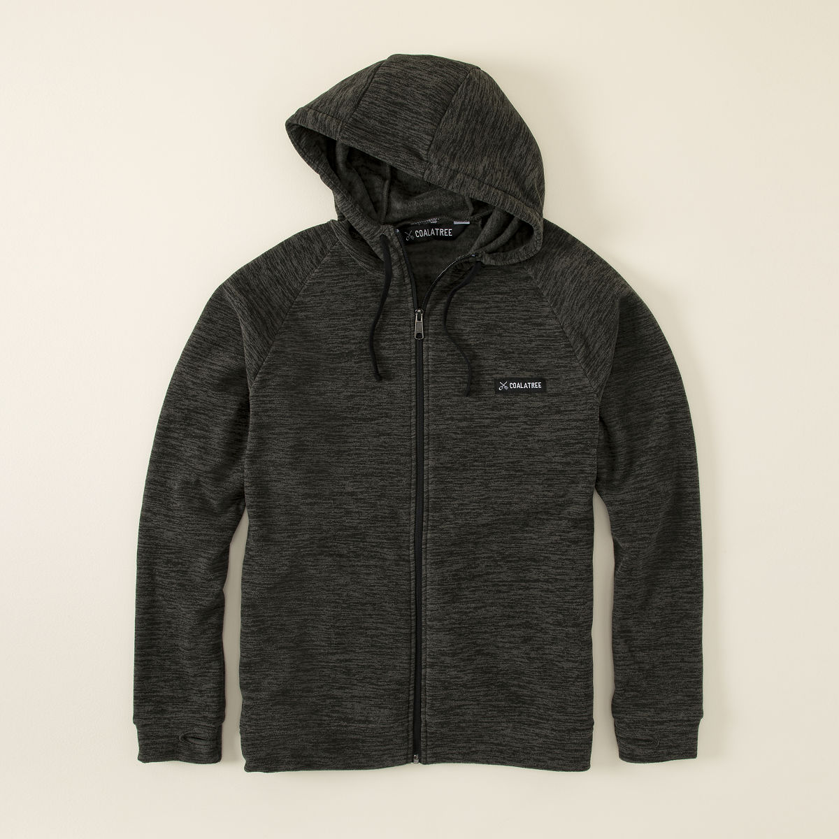 Full Zip Travel Hoodie - Black XL