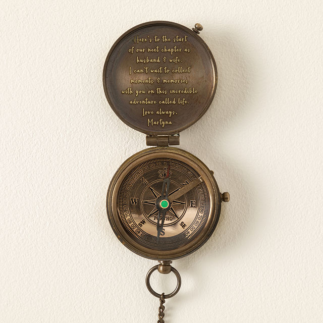 Personalized Engraved Compass