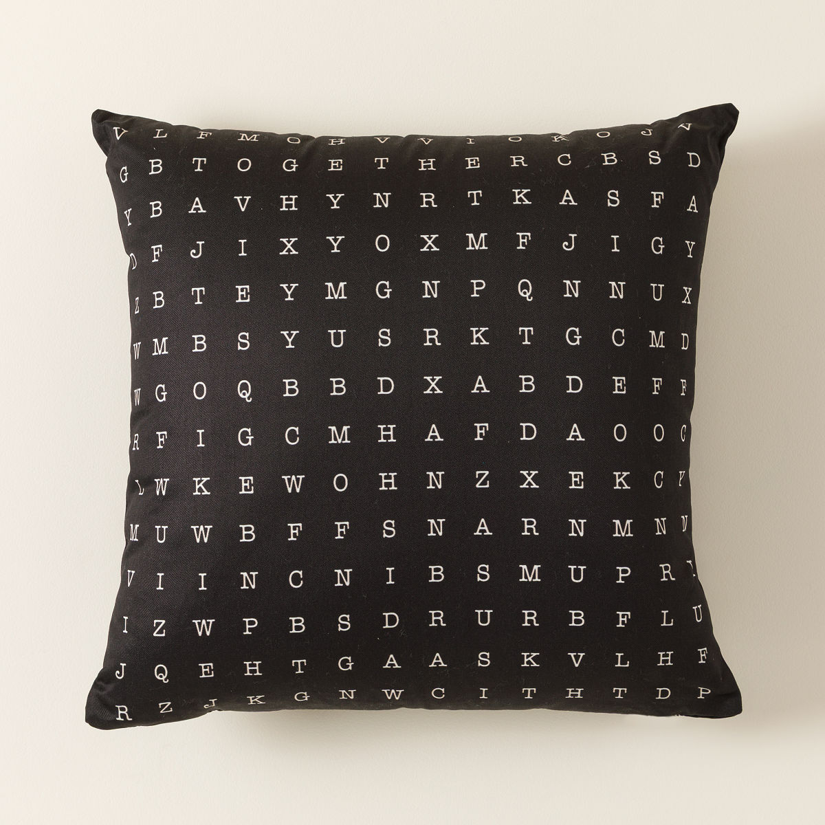 Personalized Word Search Pillow - Black
