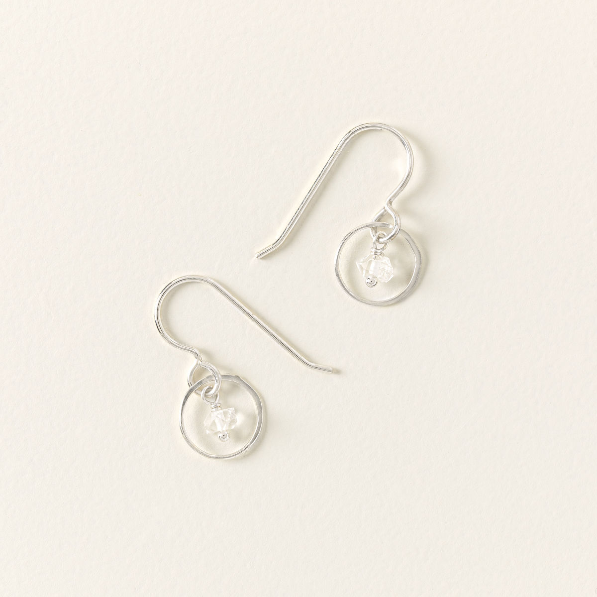 Herkimer Diamond Sparkle Earrings - Sterling Silver