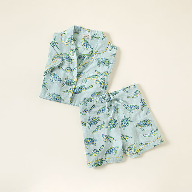 Sea Turtle Pajama Short Set