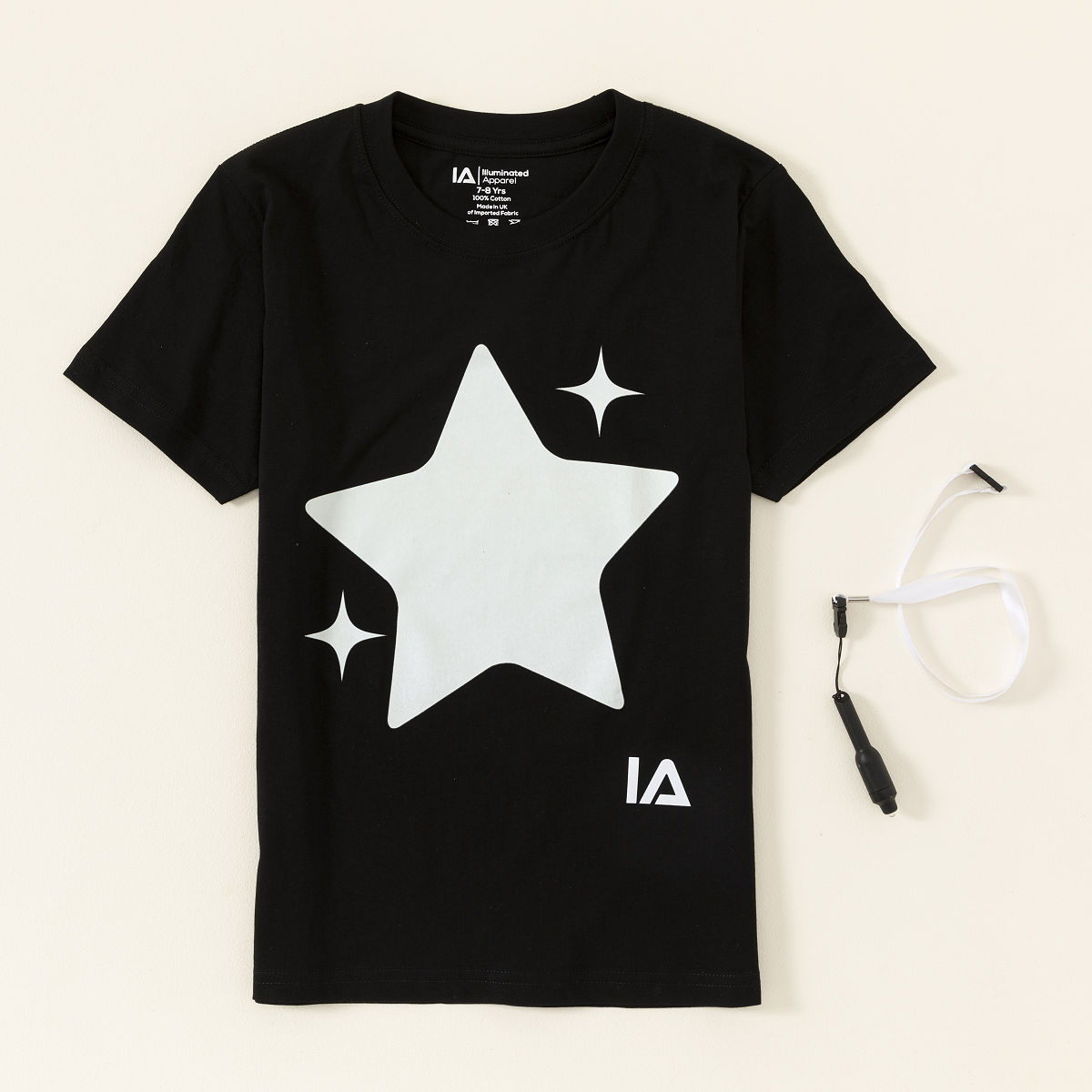 Shining Star Light Up Drawing Tees - Child 7-8