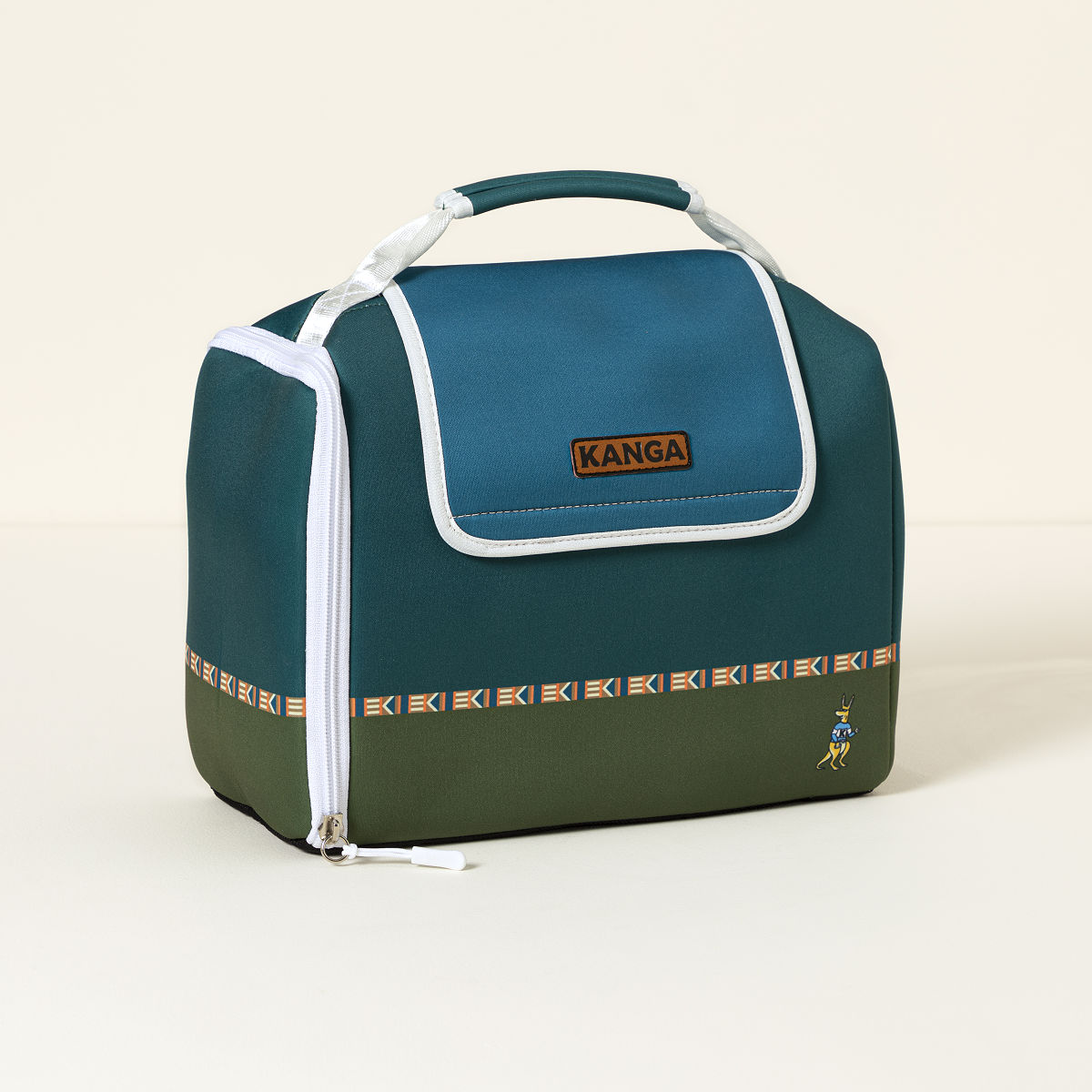 No Ice Beer Cooler - Blue & Green