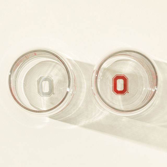 College Cityscape Can-Shaped Glasses - Set of 2