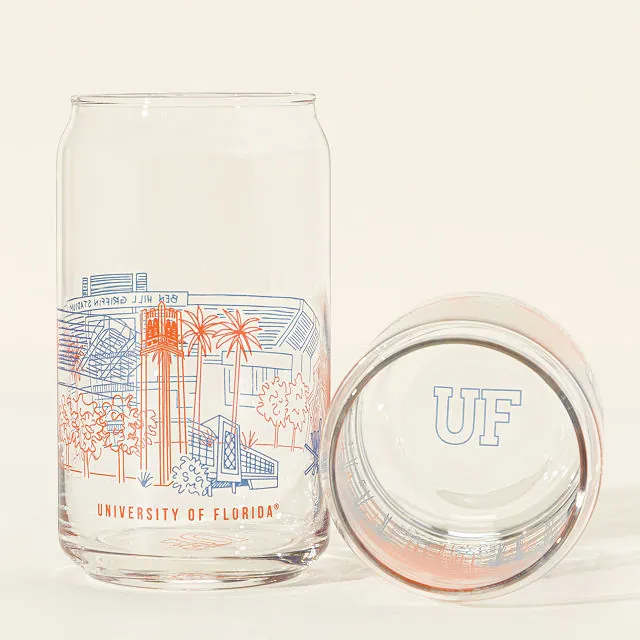 College Cityscape Can-Shaped Glasses - Set of 2