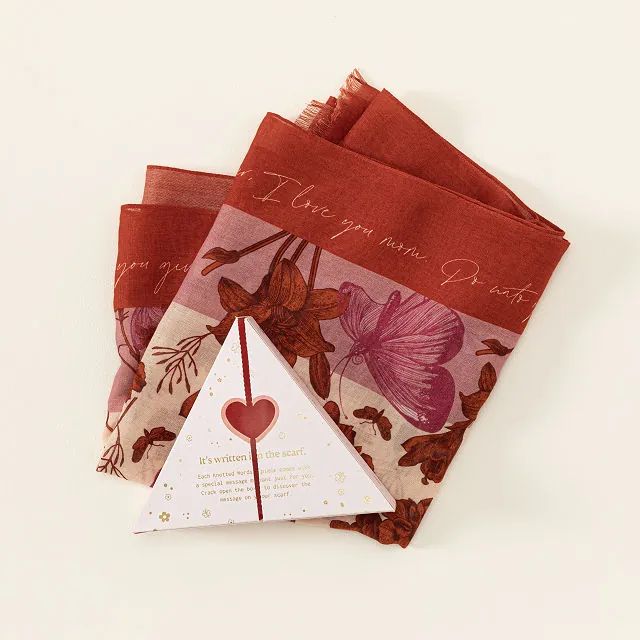 Uncommon Goods I Love You Mom Fortune Cookie Scarf