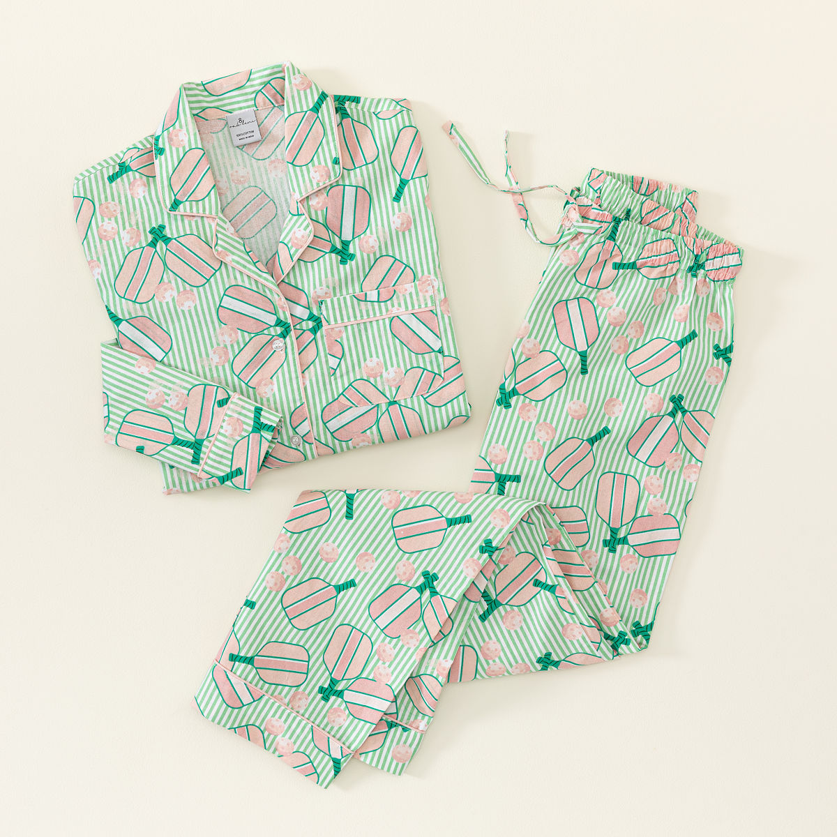 Always Dreaming of Pickleball Pajama Set - M