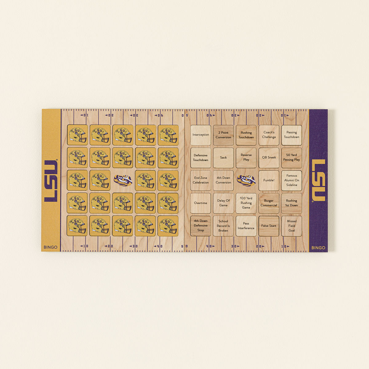 College Football Game Day Bingo - Set of 2 - Louisiana State University