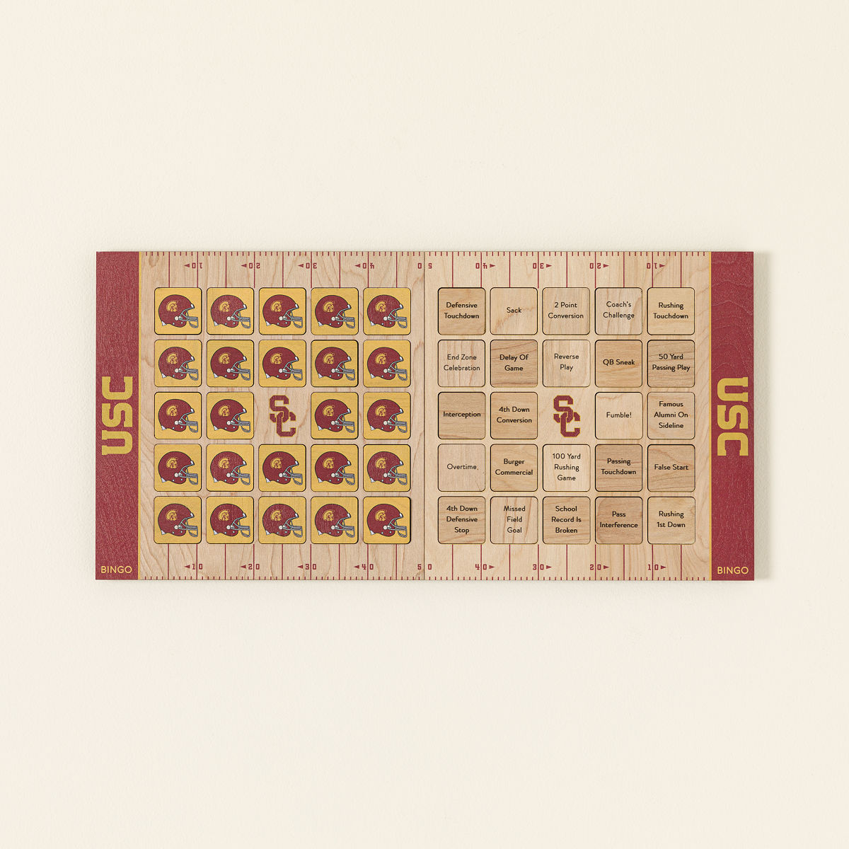 College Football Game Day Bingo - Set of 2 - University of Southern California