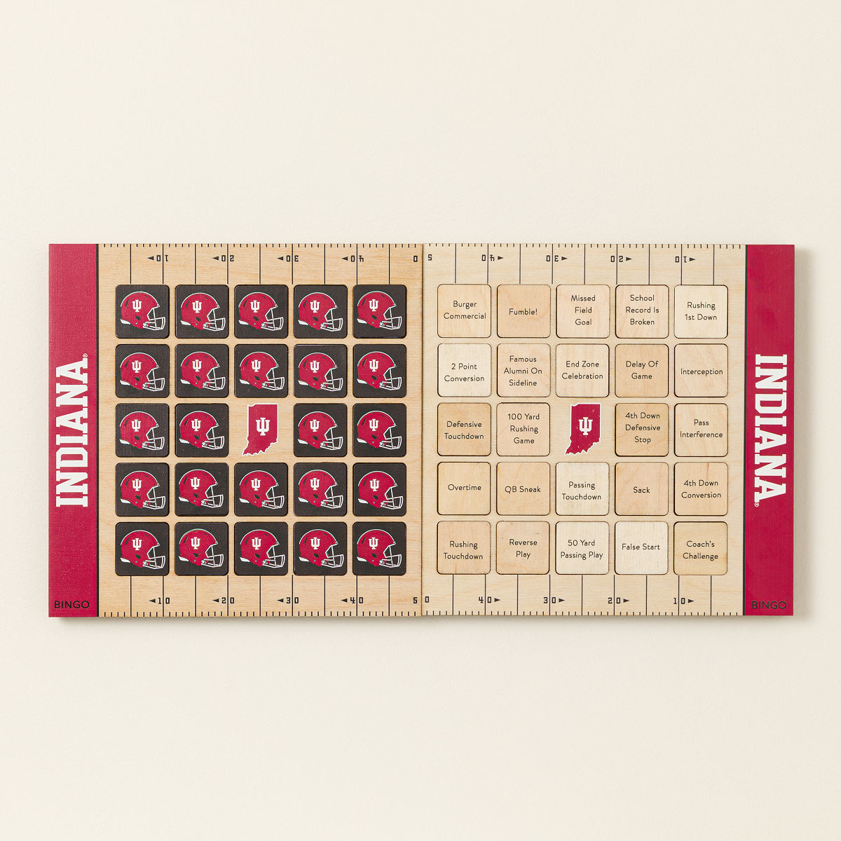 College Football Game Day Bingo - Set of 2 - Indiana University