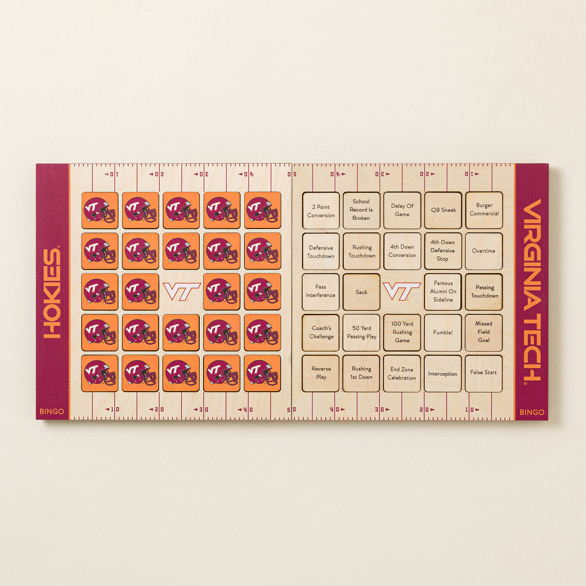 College Football Game Day Bingo - Set of 2 - Virginia Tech