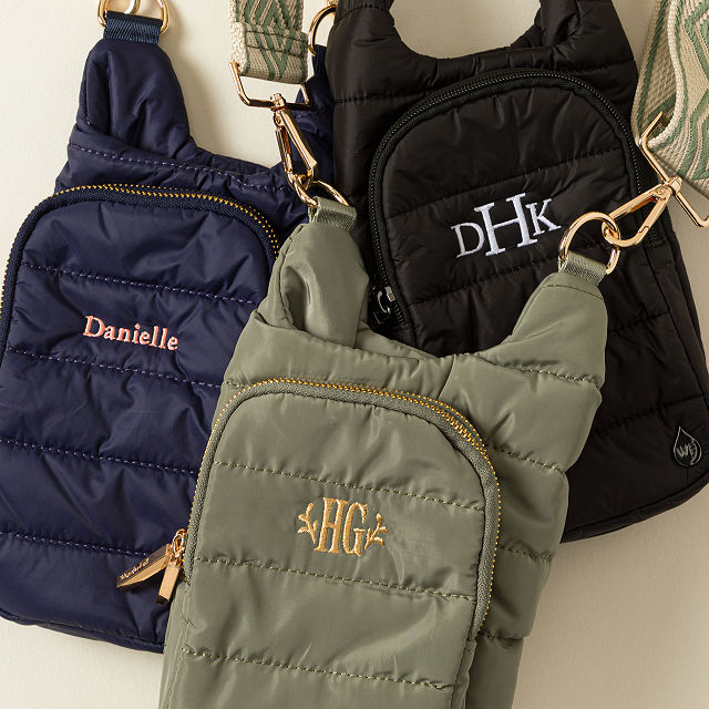 Personalized Crossbody Water Bottle Bag