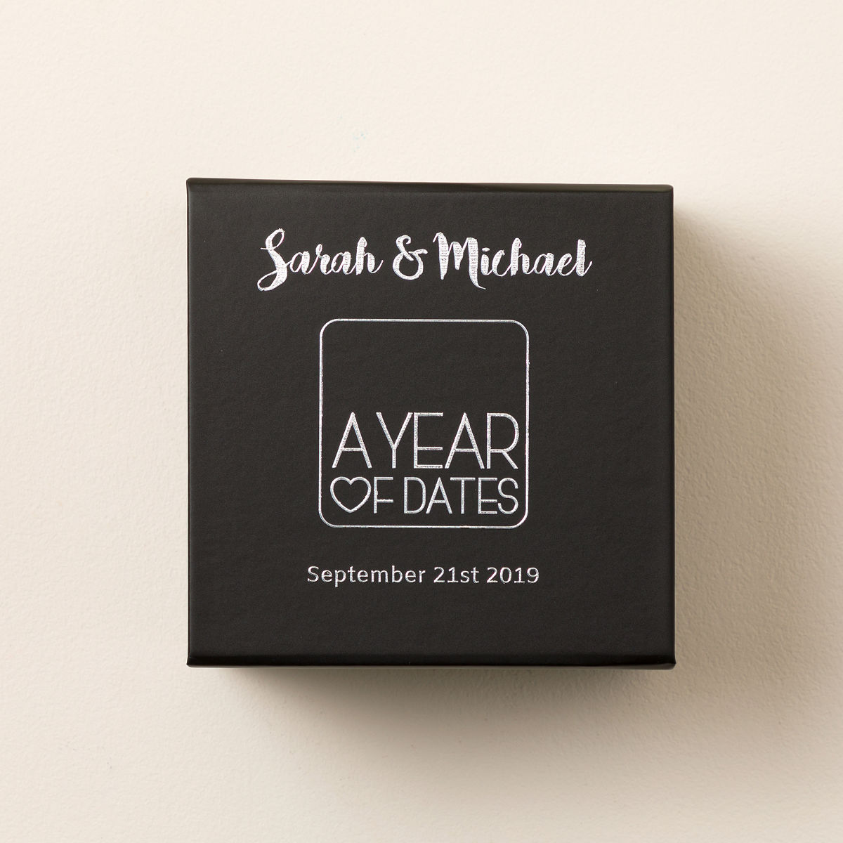 A Year of Dates 52 Surprise Envelopes - Silver - Personalized