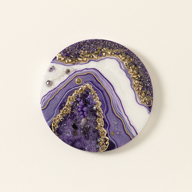 Birth Month Geode Art