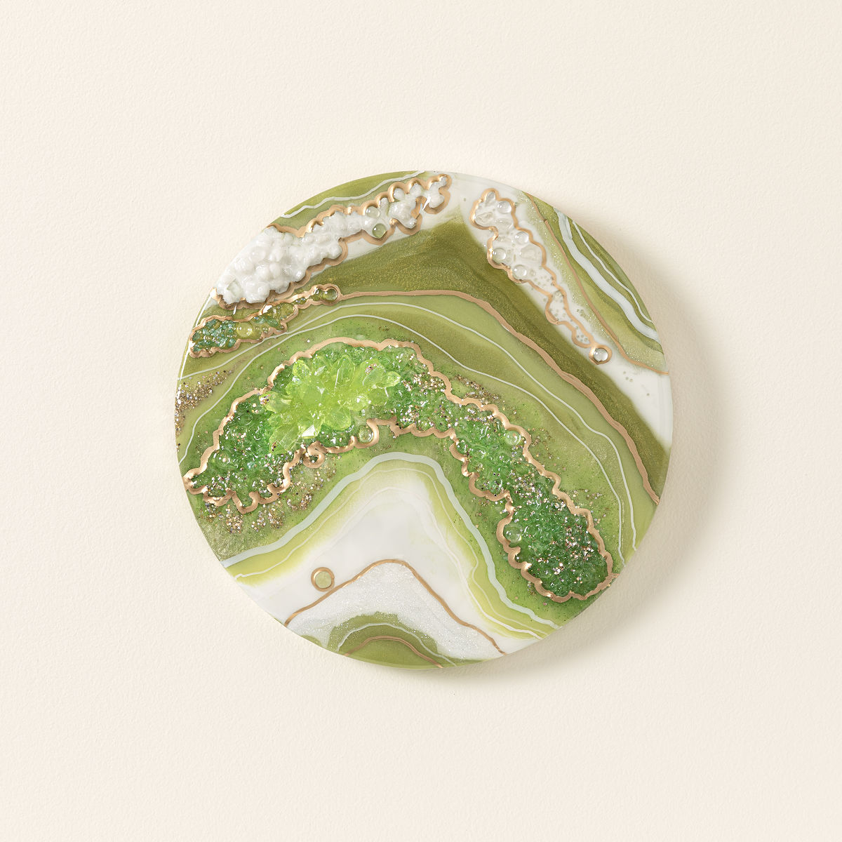 Birth Month Geode Art - August - Peridot