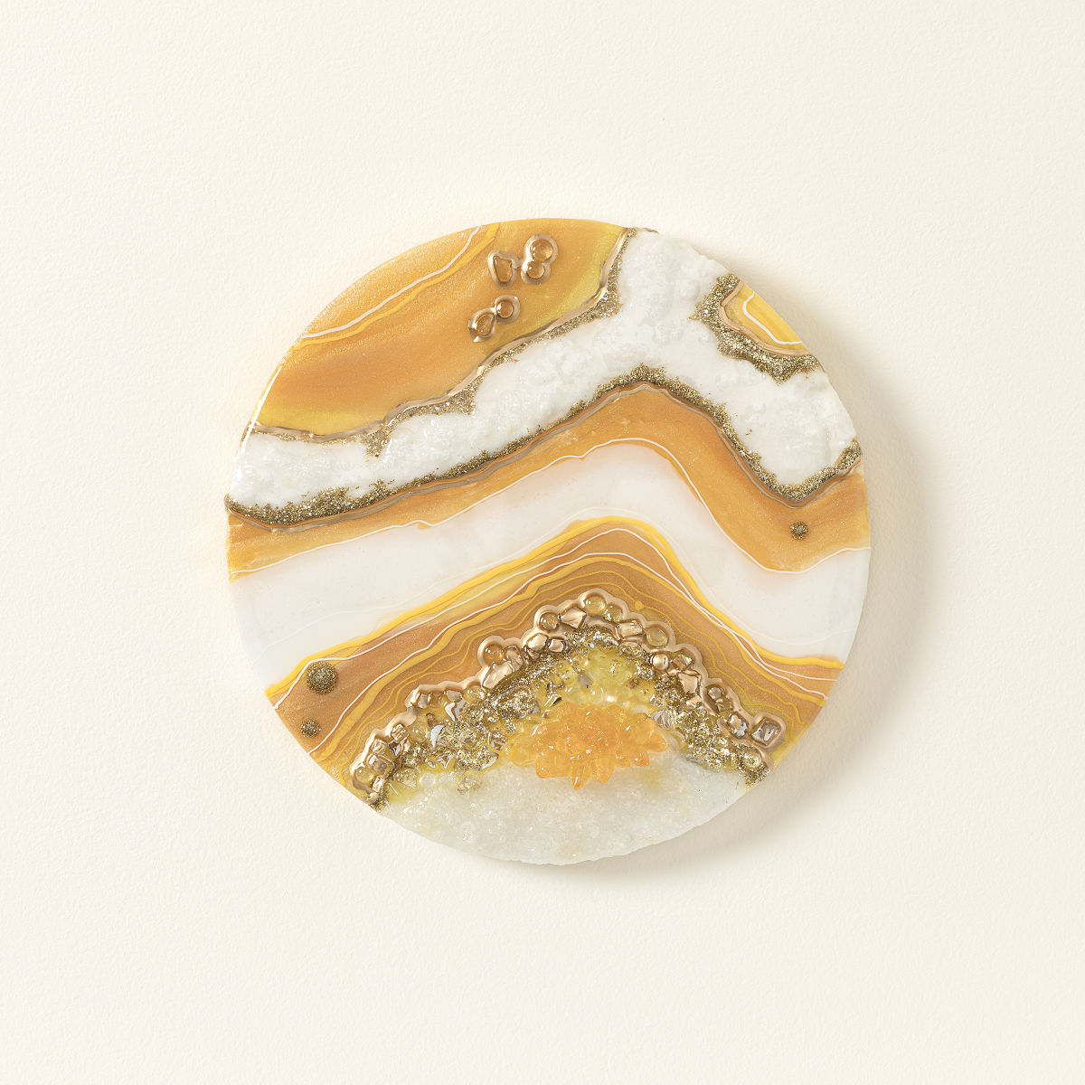 Birth Month Geode Art - November - Citrine