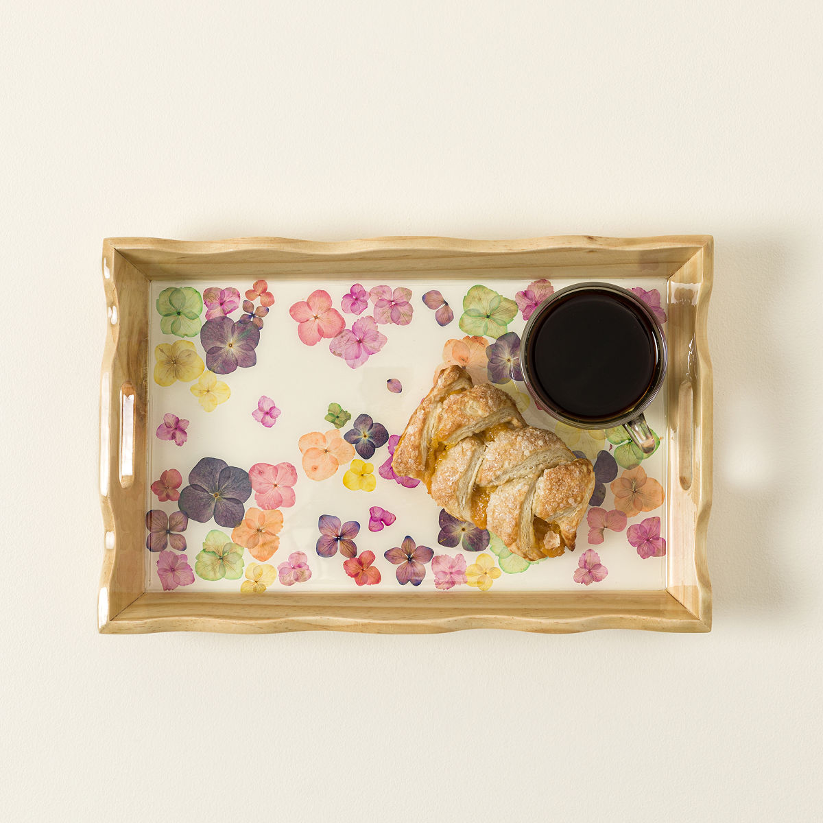 Pressed Flower Serving Tray Dried Flower Tray Goods