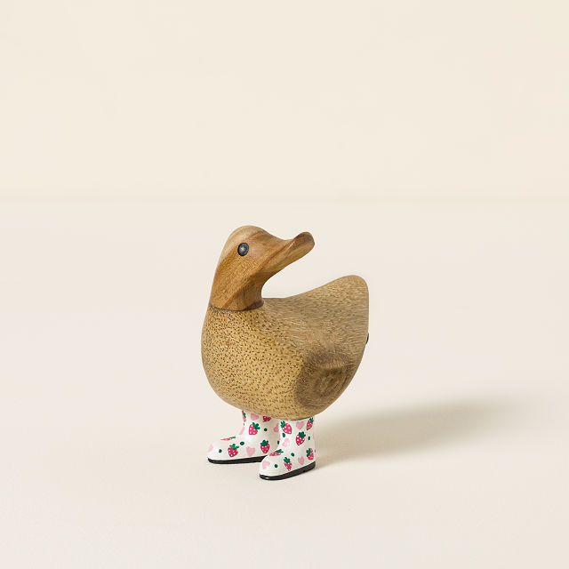 Sweet Strawberry Wellie Garden Ducks