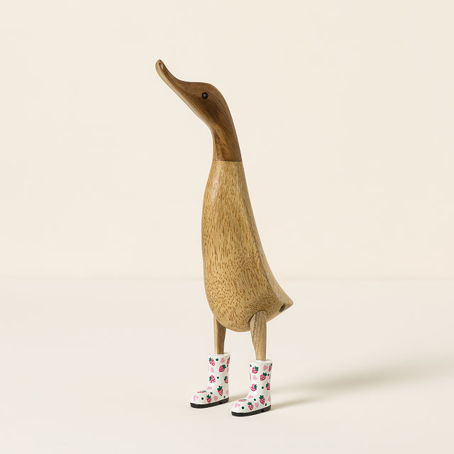 Sweet Strawberry Wellie Garden Ducks