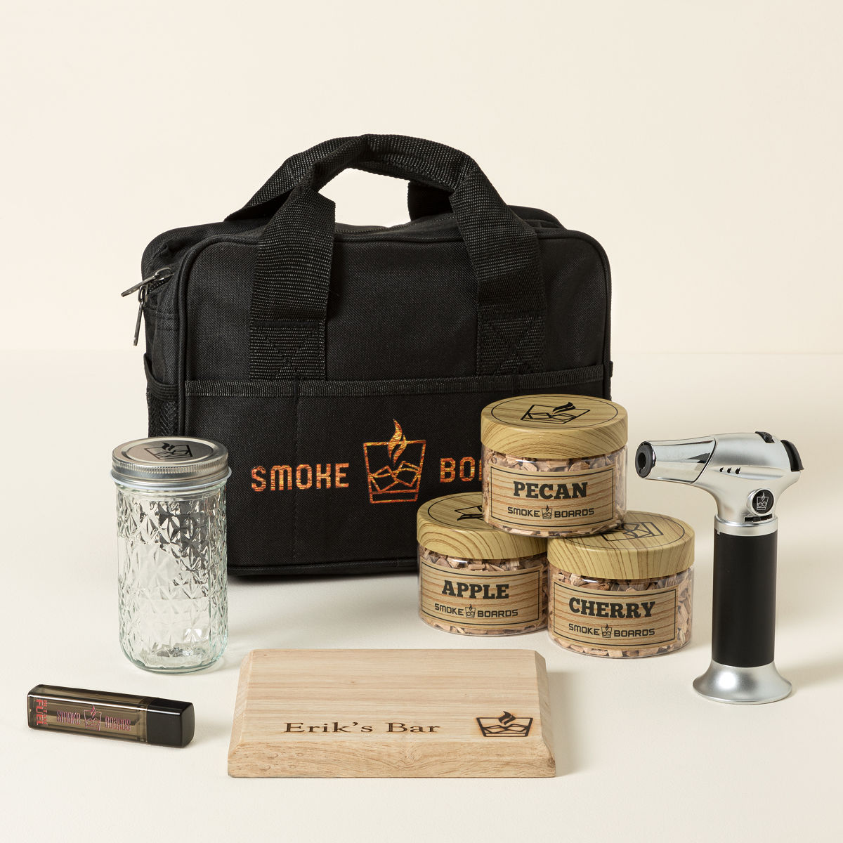 Personalized Smoked Cocktail Kit - Personalized Board With Torch + Butane