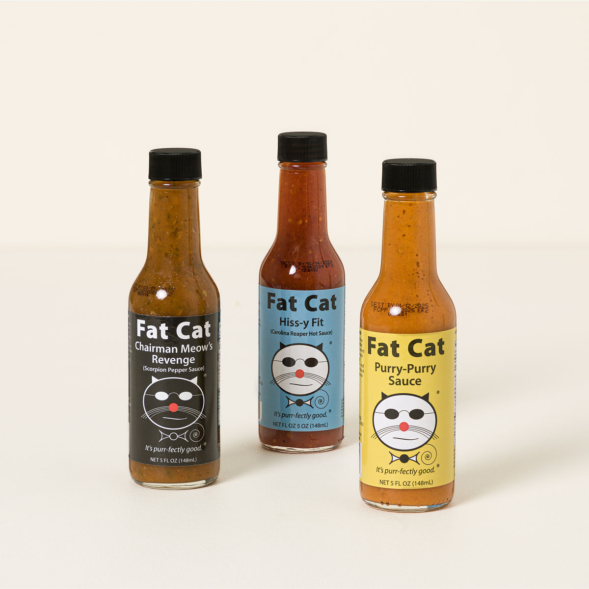 Purrfectly Spicy Hot Sauce Set Pun Hot Sauce Goods