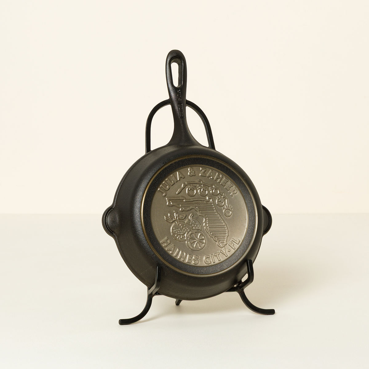 Personalized Home State Cast Iron Pan - Florida 8" Pan
